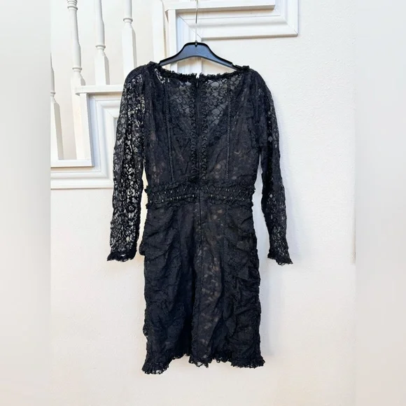French Connection Embroidered Lace Mini Dress size XS - Picture 4 of 6